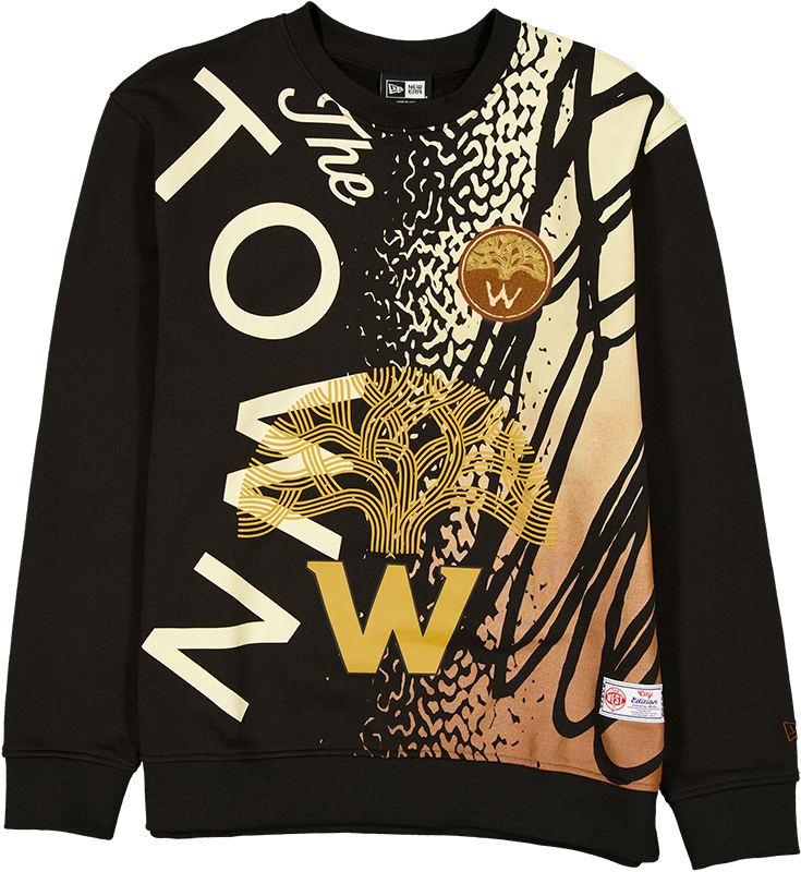Golden State Warriors 2025 City Edition Black Crewneck