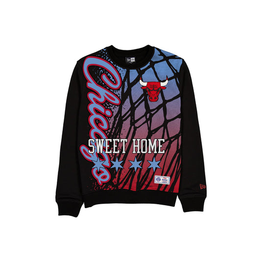 Chicago Bulls 2025 City Edition Black Crewneck - New Era Cap