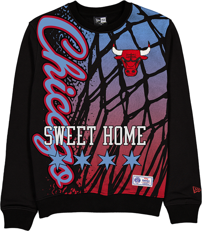 Chicago Bulls 2025 City Edition Black Crewneck