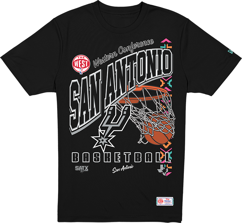 San Antonio Spurs 2025 City Edition Black T-Shirt