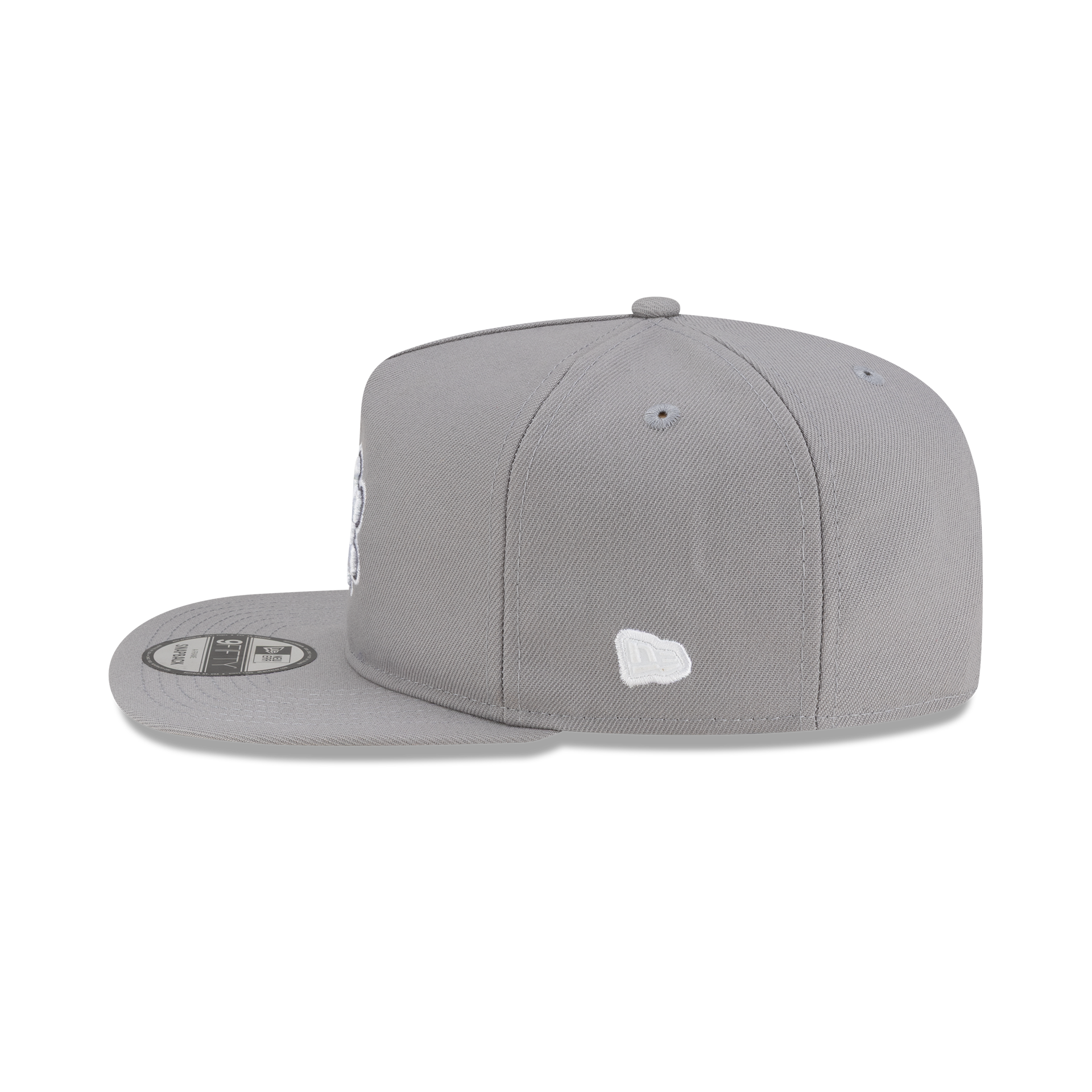 New Era Branded Gray Skeletal 9FIFTY A-Frame Snapback Hat