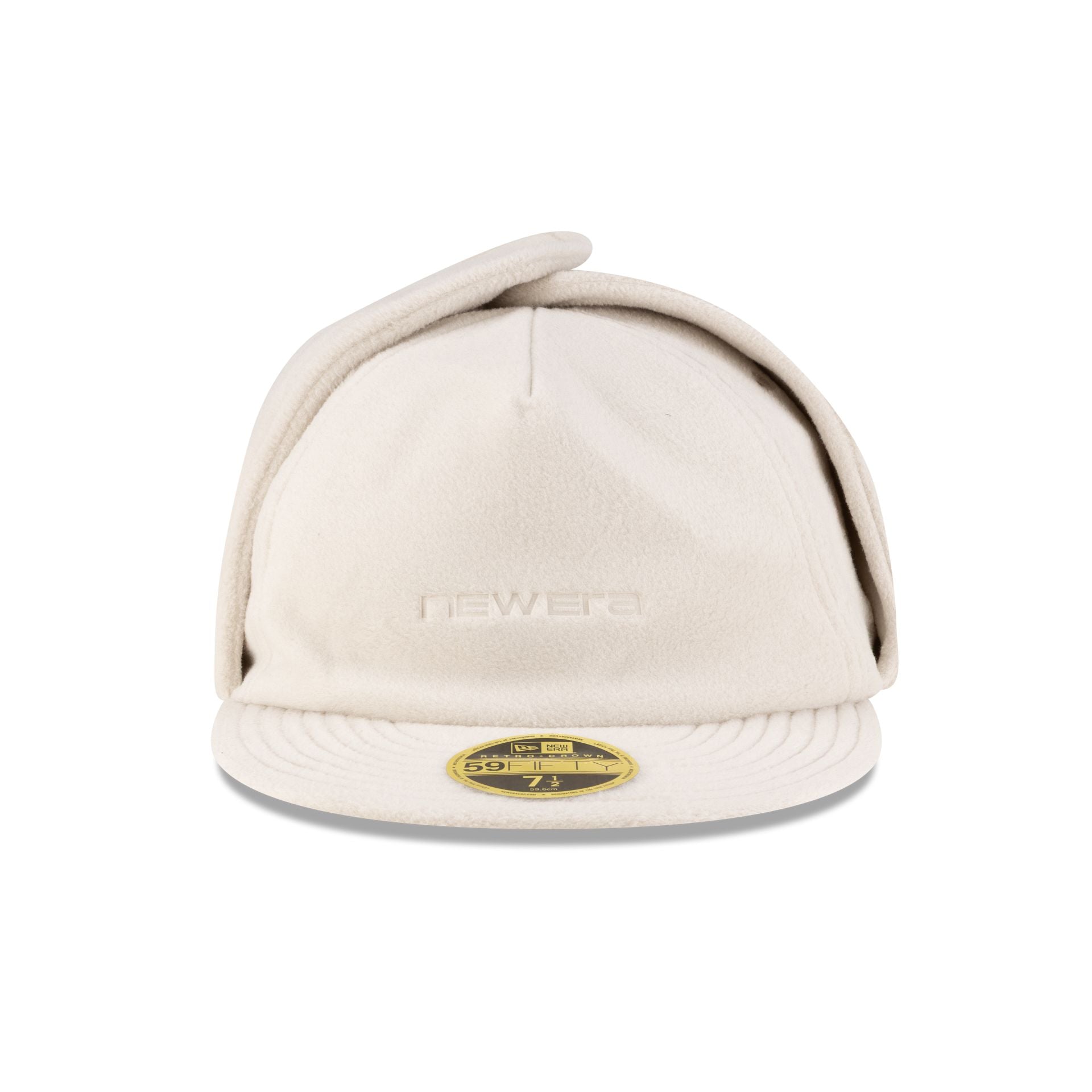 New Era Branded Vintage Stone Polartec Dog Ear Retro Crown 59FIFTY Fitted Hat