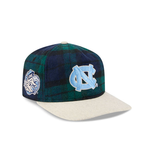 North Carolina Tar Heels Plaid Letterman 19TWENTY Adjustable Hat - New Era Cap