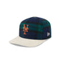 New York Mets Plaid Letterman 19TWENTY Adjustable Hat