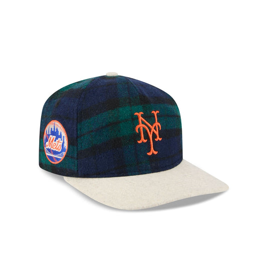 New York Mets Plaid Letterman 19TWENTY Adjustable Hat - New Era Cap