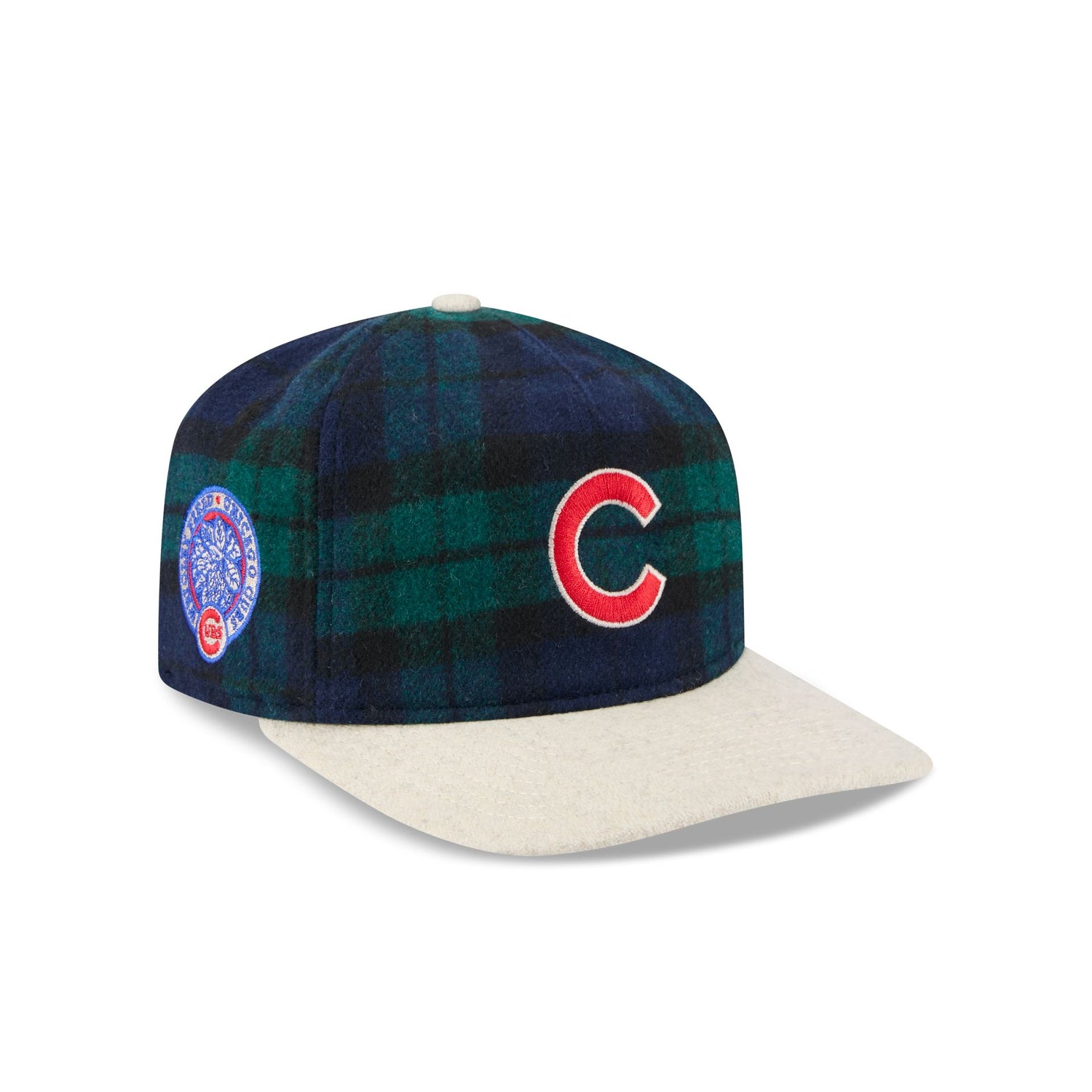 Chicago Cubs Plaid Letterman 19TWENTY Adjustable Hat