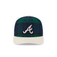 Atlanta Braves Plaid Letterman 19TWENTY Adjustable Hat