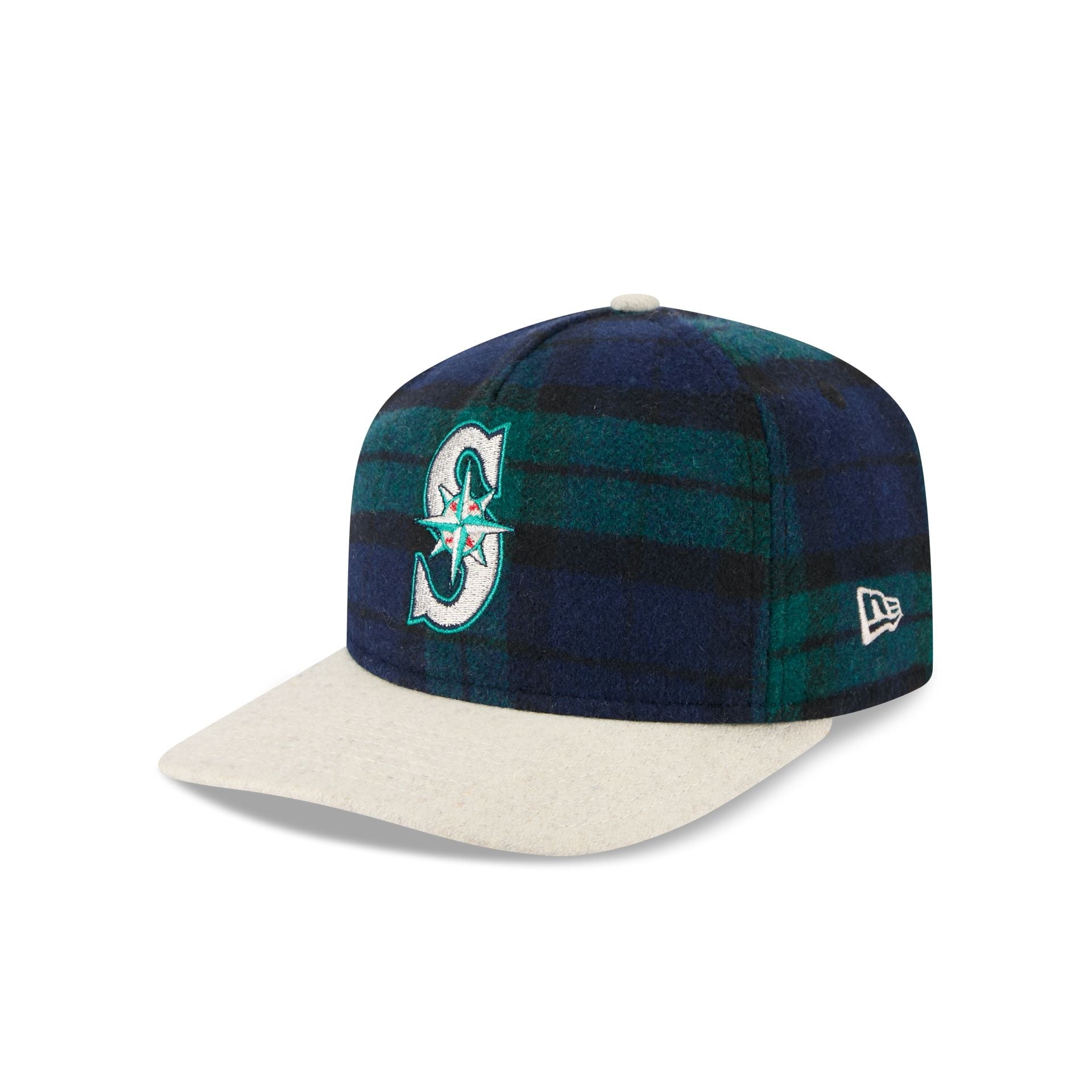 Seattle Mariners Plaid Letterman 19TWENTY Adjustable Hat