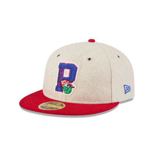 Philadelphia Phillies Wool Letterman Retro Crown 59FIFTY Fitted Hat - New Era Cap