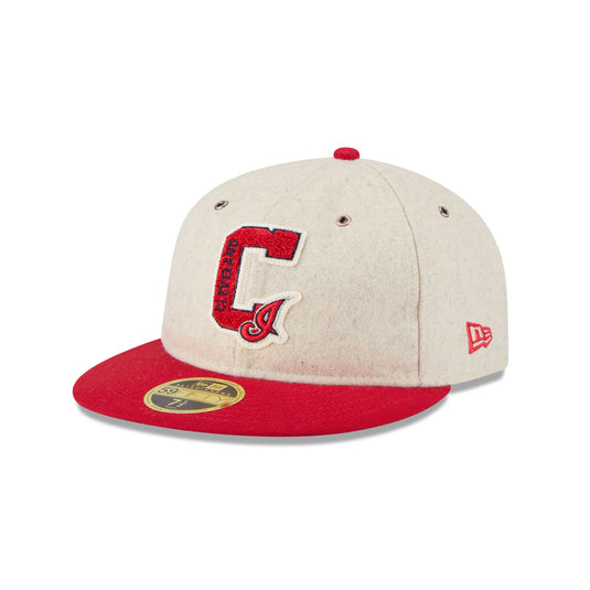 Cleveland Guardians Wool Letterman Retro Crown 59FIFTY Fitted Hat - New Era Cap