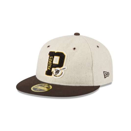 San Diego Padres Wool Letterman Retro Crown 59FIFTY Fitted Hat - New Era Cap