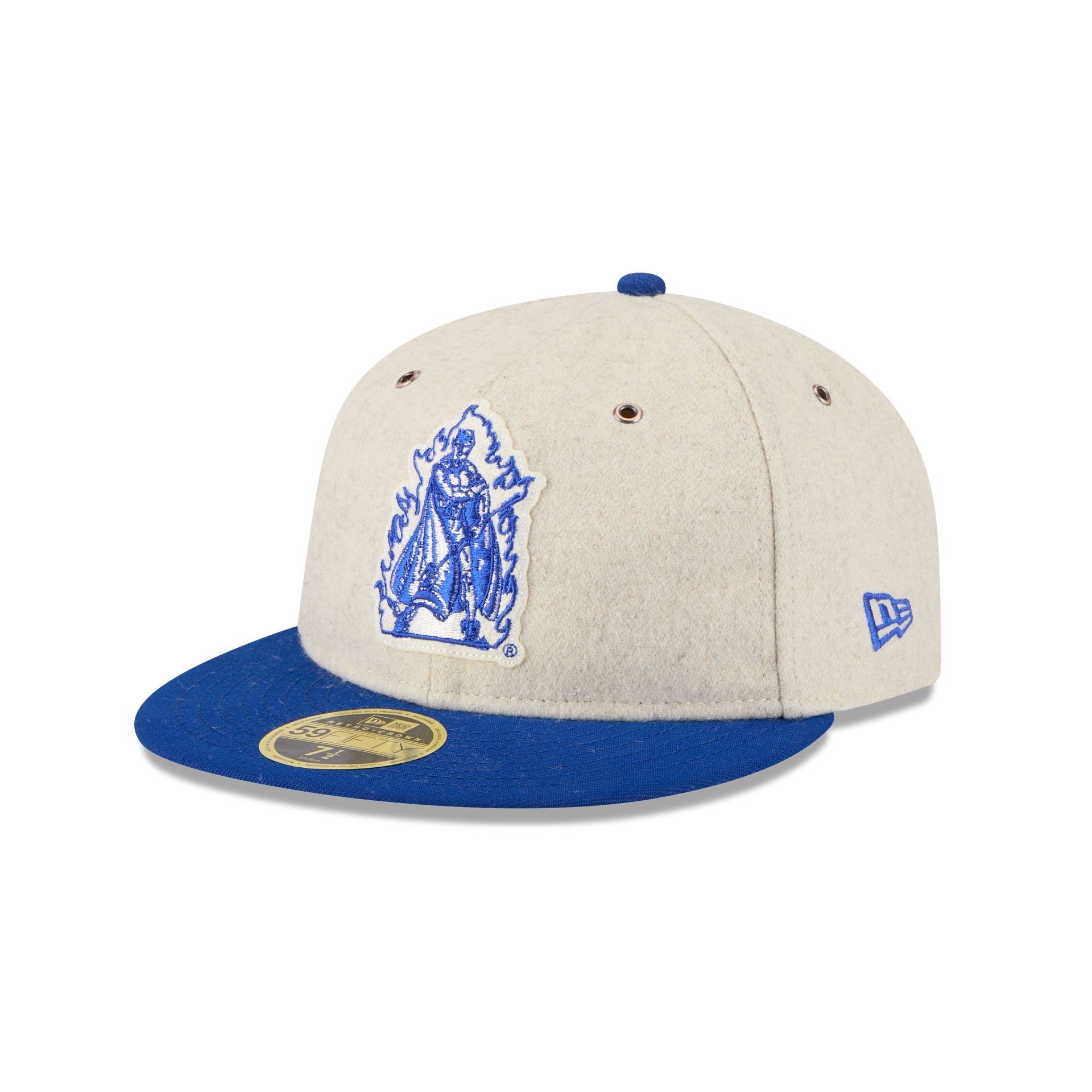 Duke Graduation Cap Duke Blue Devils College Vault Wool Letterman Retro Crown 59FIFTY Fitt ...
