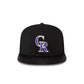 Colorado Rockies Wool Letterman 9FIFTY A-Frame Snapback Hat