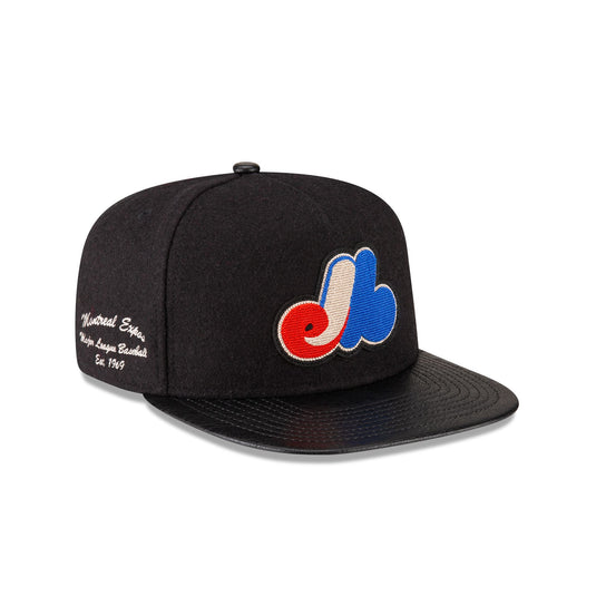 Montreal Expos Wool Letterman 9FIFTY A-Frame Snapback Hat - New Era Cap