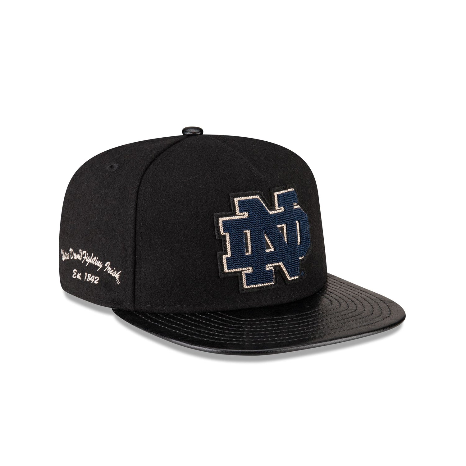 Notre Dame Fighting Irish Wool Letterman 9FIFTY A-Frame Snapback Hat