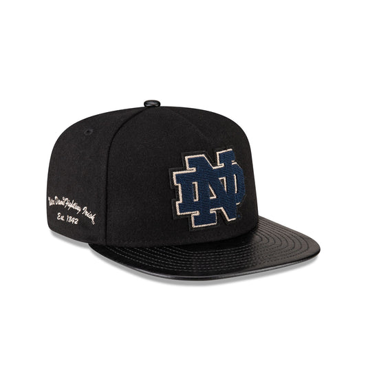 Notre Dame Fighting Irish Wool Letterman 9FIFTY A-Frame Snapback Hat - New Era Cap