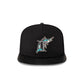 Miami Marlins Wool Letterman 9FIFTY A-Frame Snapback Hat