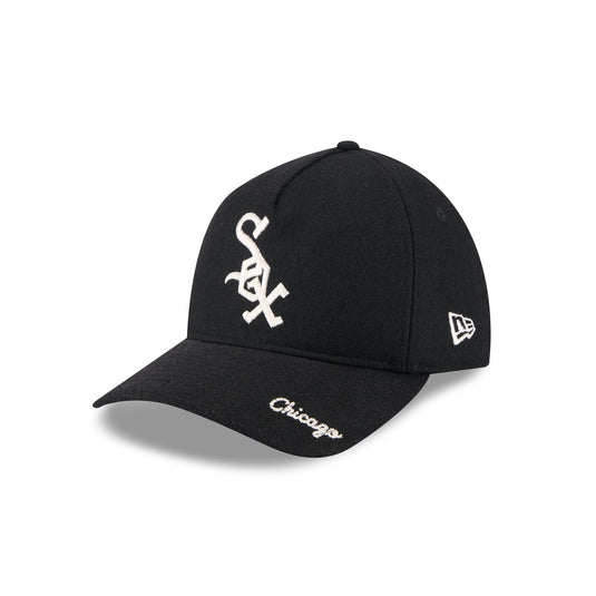 Chicago White Sox Wool Letterman 9TWENTY A-Frame Adjustable Hat Adjustable Hat - New Era Cap