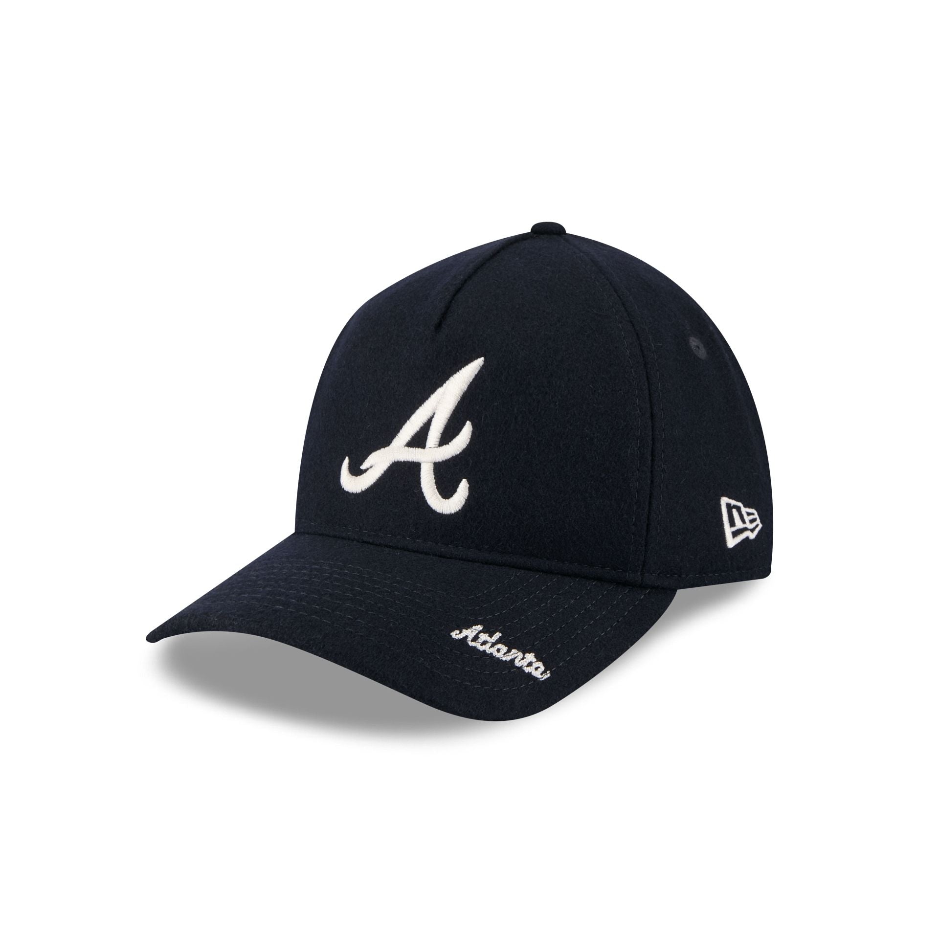 Atlanta Braves Wool Letterman 9TWENTY A-Frame Adjustable Hat