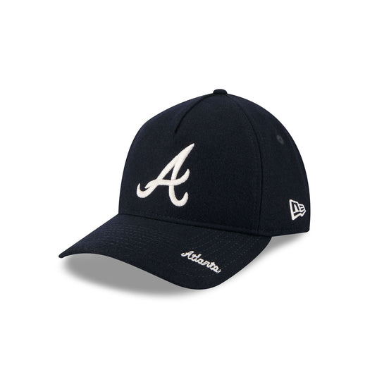 Atlanta Braves Wool Letterman 9TWENTY A-Frame Adjustable Hat Adjustable Hat - New Era Cap