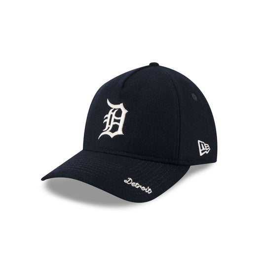 Detroit Tigers Wool Letterman 9TWENTY A-Frame Adjustable Hat Adjustable Hat - New Era Cap