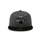 Just Caps Black Pinstripe New York Knicks 59FIFTY Fitted Hat