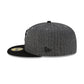 Just Caps Black Pinstripe Miami Heat 59FIFTY Fitted Hat