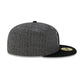 Just Caps Black Pinstripe Miami Heat 59FIFTY Fitted Hat