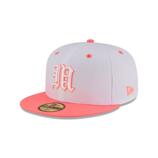 Miami Hurricanes Chrome Pink 59FIFTY Fitted Hat - New Era Cap