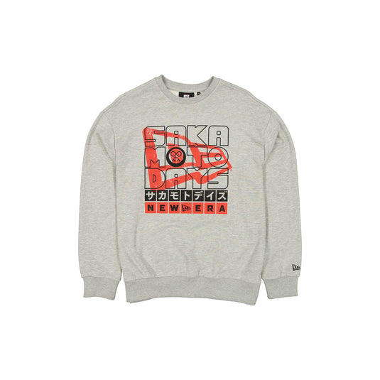 Sakamoto Days Heather Gray Crewneck - New Era Cap
