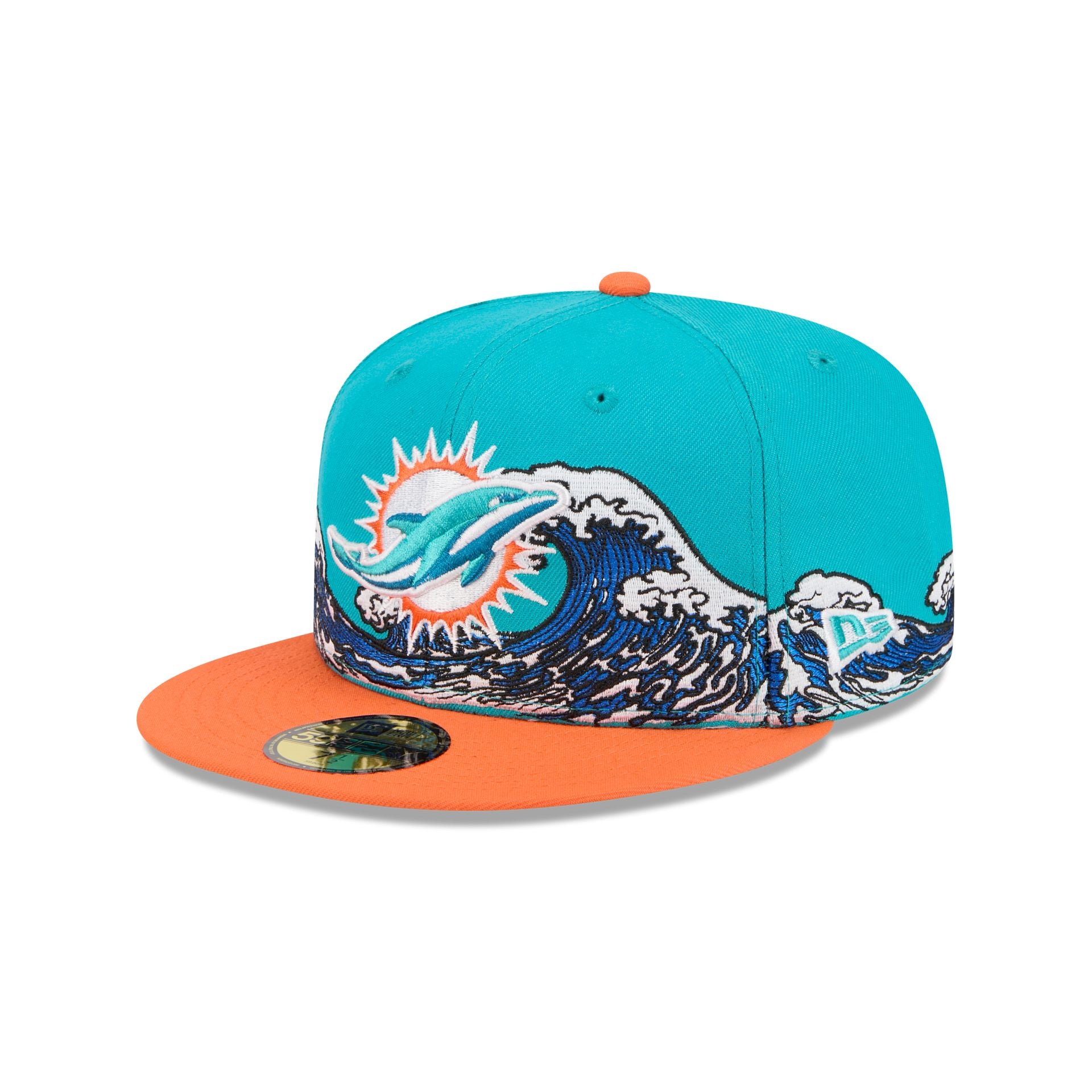 【未使用】New Era 59FIFTY Miami Dolphins Men's New Era Gray Miami Dolphins 2024 Sideline 59FIFTY