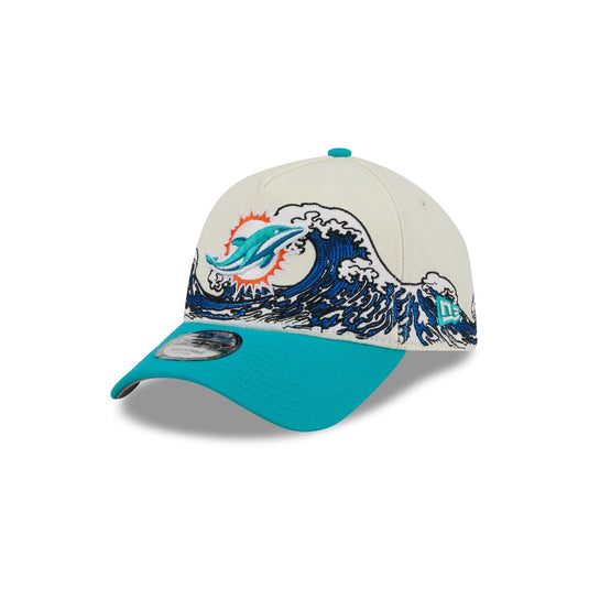 Miami Dolphins Tidal Flow 9FORTY A-Frame Snapback Hat - New Era Cap
