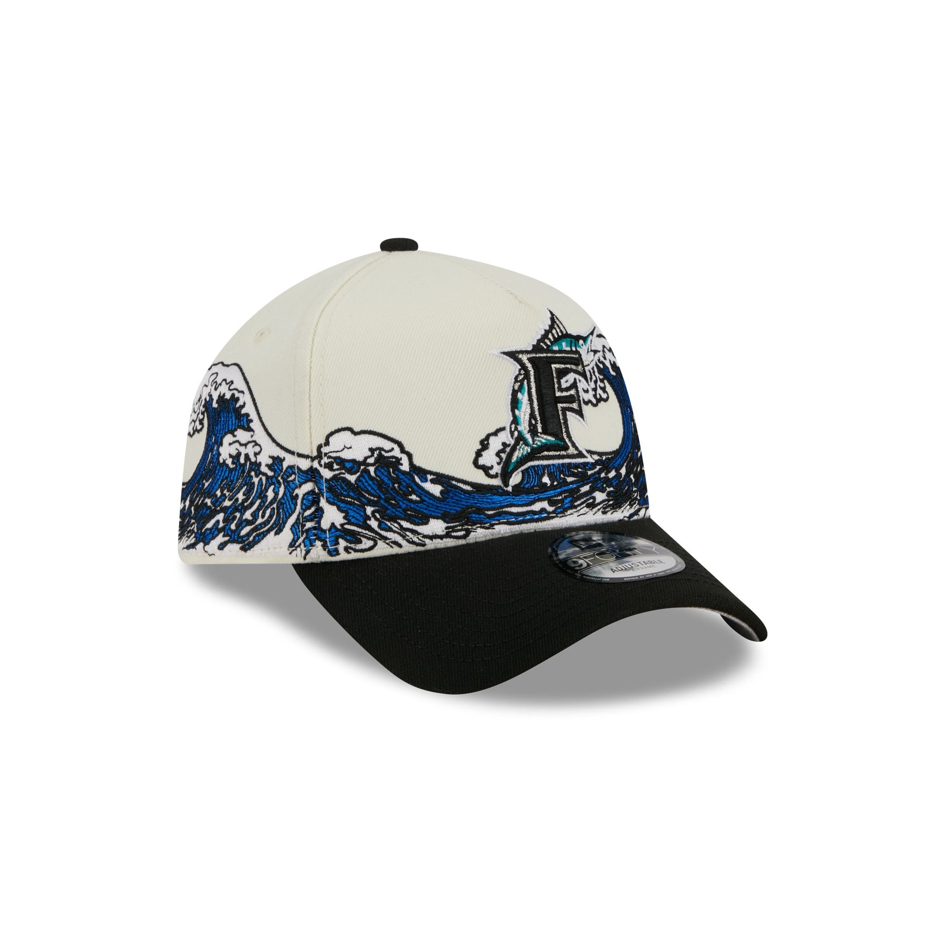 Miami Marlins Tidal Flow 9FORTY A-Frame Snapback Hat