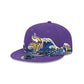 Minnesota Vikings Tidal Flow Retro Crown 9FIFTY Adjustable Hat