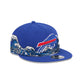 Buffalo Bills Tidal Flow Retro Crown 9FIFTY Adjustable Hat