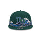 Tampa Bay Rays Tidal Flow Retro Crown 9FIFTY Adjustable Hat