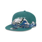 Philadelphia Eagles Tidal Flow Retro Crown 9FIFTY Adjustable Hat