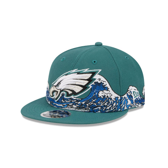 Philadelphia Eagles Tidal Flow Retro Crown 9FIFTY Adjustable Hat - New Era Cap