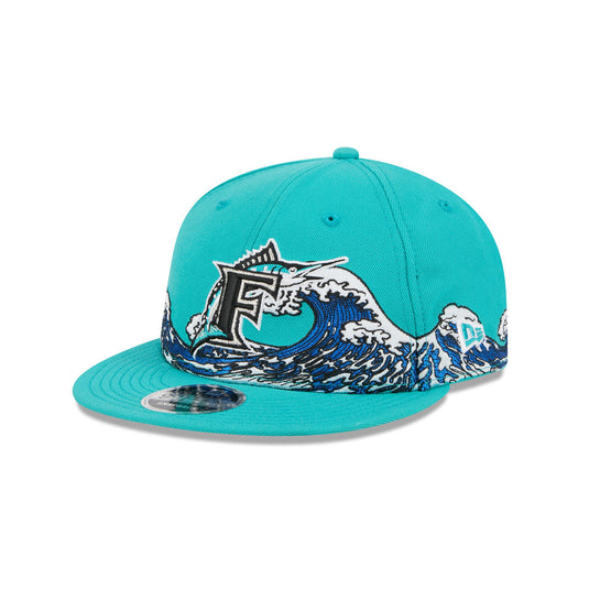 Miami Marlins Tidal Flow Retro Crown 9FIFTY Adjustable Hat - New Era Cap