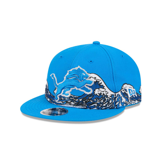Detroit Lions Tidal Flow Retro Crown 9FIFTY Adjustable Hat - New Era Cap