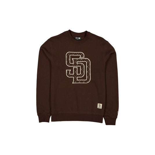 San Diego Padres Quilted Crewneck - New Era Cap