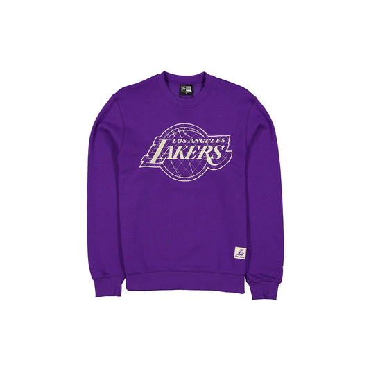 Los Angeles Lakers Quilted Crewneck - New Era Cap