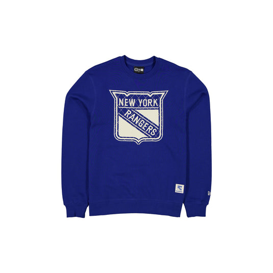 New York Rangers Quilted Crewneck - New Era Cap