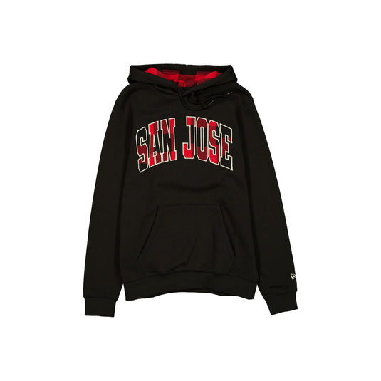San Jose Sharks Evergreen Check Hoodie - New Era Cap