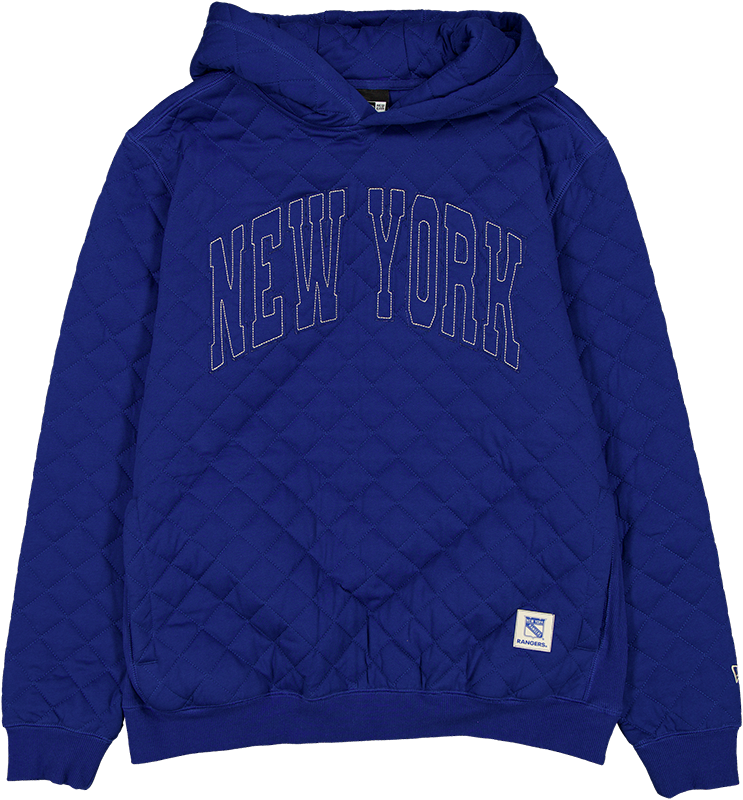 New York Rangers Quilted Hoodie