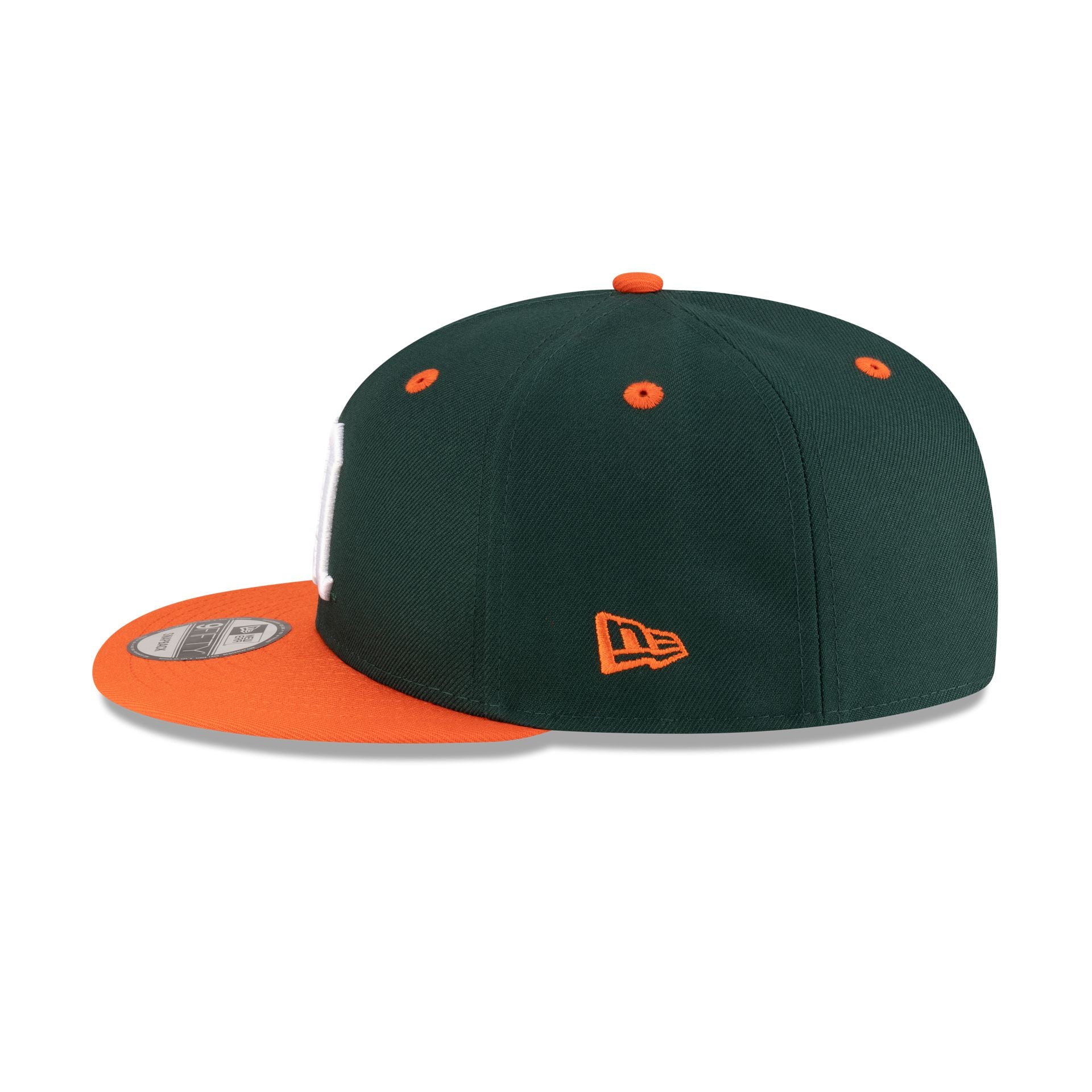 familiar×NEW ERA New Era x adidas Miami Hurricanes Green 9FIFTY Snapback Hat – New