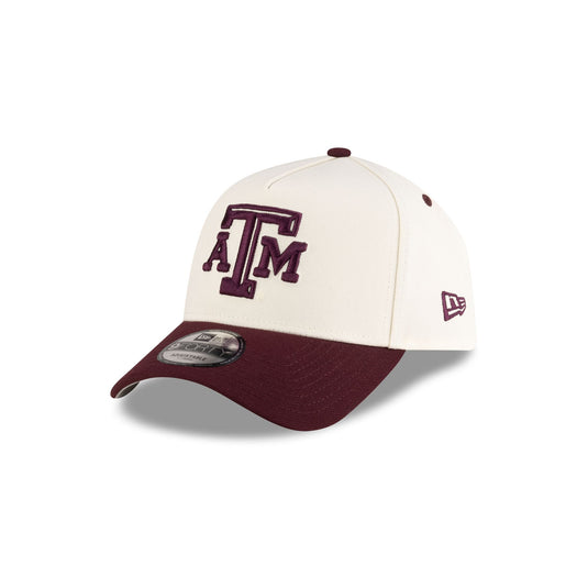 New Era x adidas Texas A&M Aggies Chrome White 9FORTY A-Frame Snapback Hat - New Era Cap