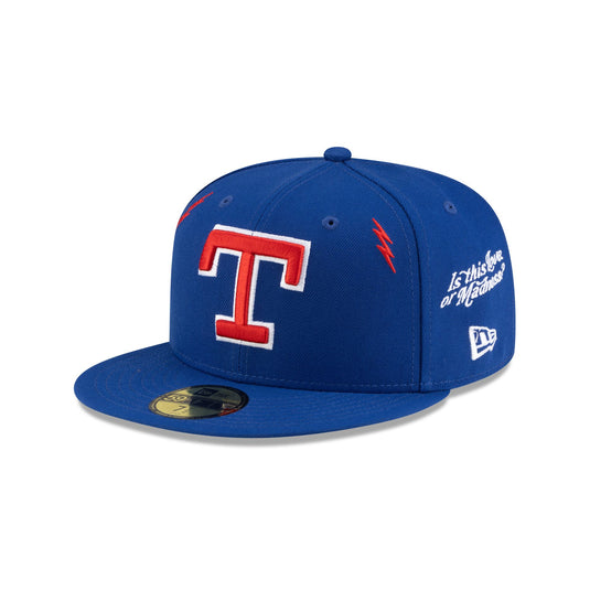 Diet Starts Monday x Texas Rangers Lightening Bolts 59FIFTY Fitted Hat - New Era Cap