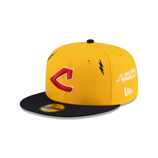 Diet Starts Monday x Cleveland Guardians Lightening Bolts 59FIFTY Fitted Hat - New Era Cap