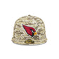 Arizona Cardinals 2025 Salute to Service Fan Gear 59FIFTY Fitted Hat